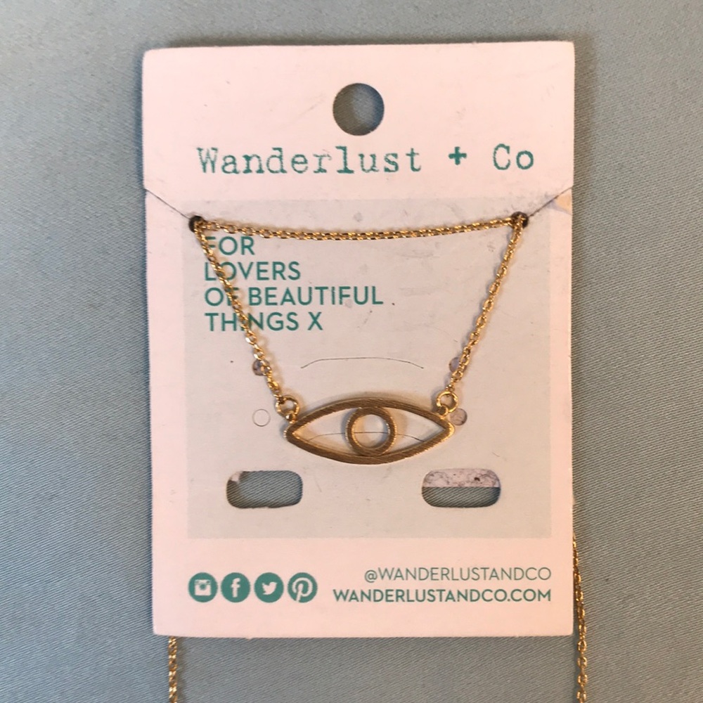 Wanderlust + Co | Gold evil eye necklace